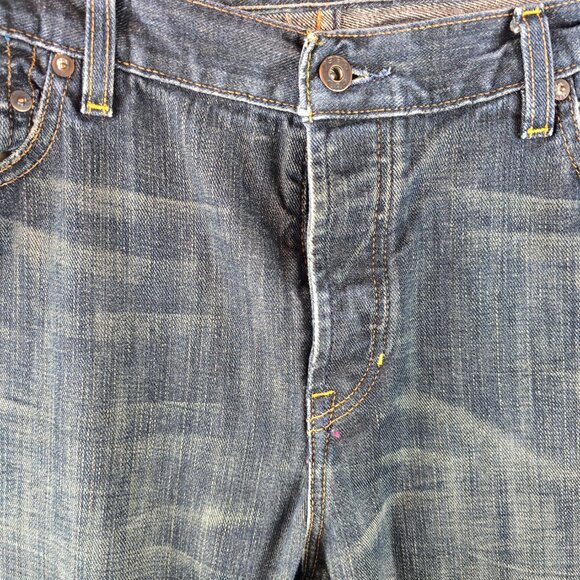 Gap 1969 Jeans Mens 40x30 Blue Straight Fit Classic Denim Button Fly Y2k 00s - Picture 3 of 12